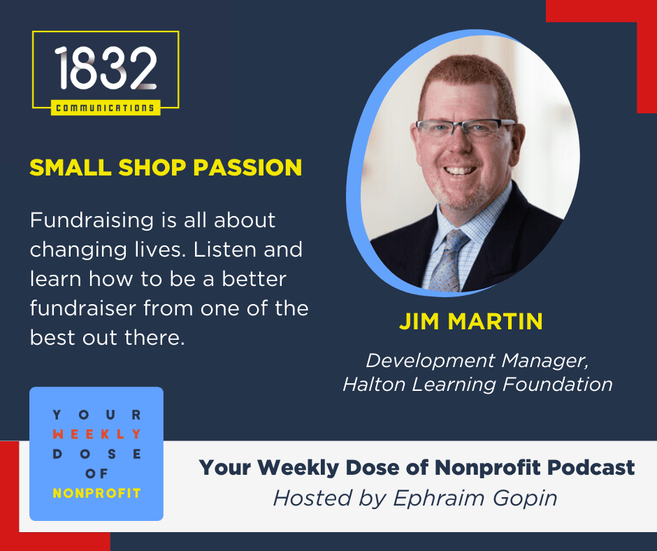 Jim Martin discusses small shop fundraising