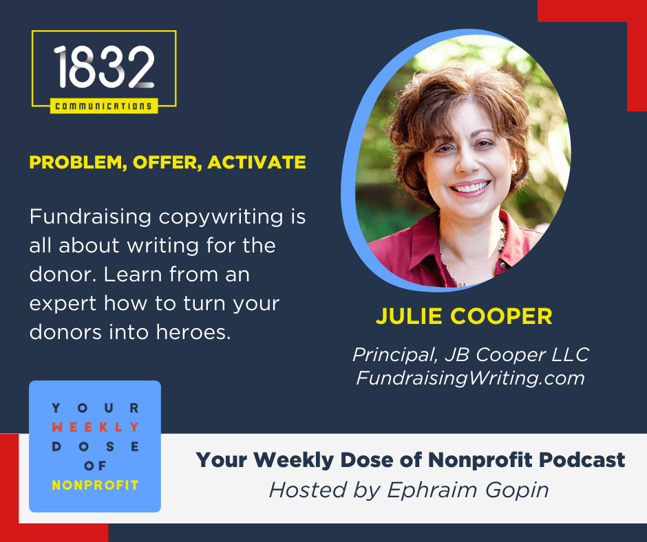 Fundraising copywriting expert Julie Cooper discusses how to write for your donors