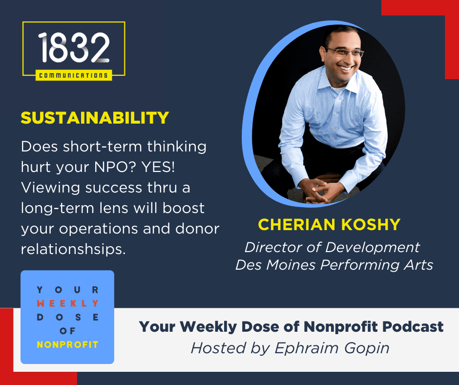 Nonprofit sustainability with Cherian Koshy