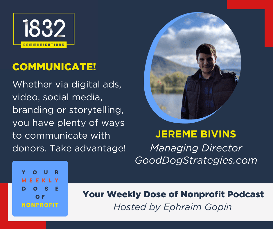 Nonprofit communications and marketing with Jereme Bivins