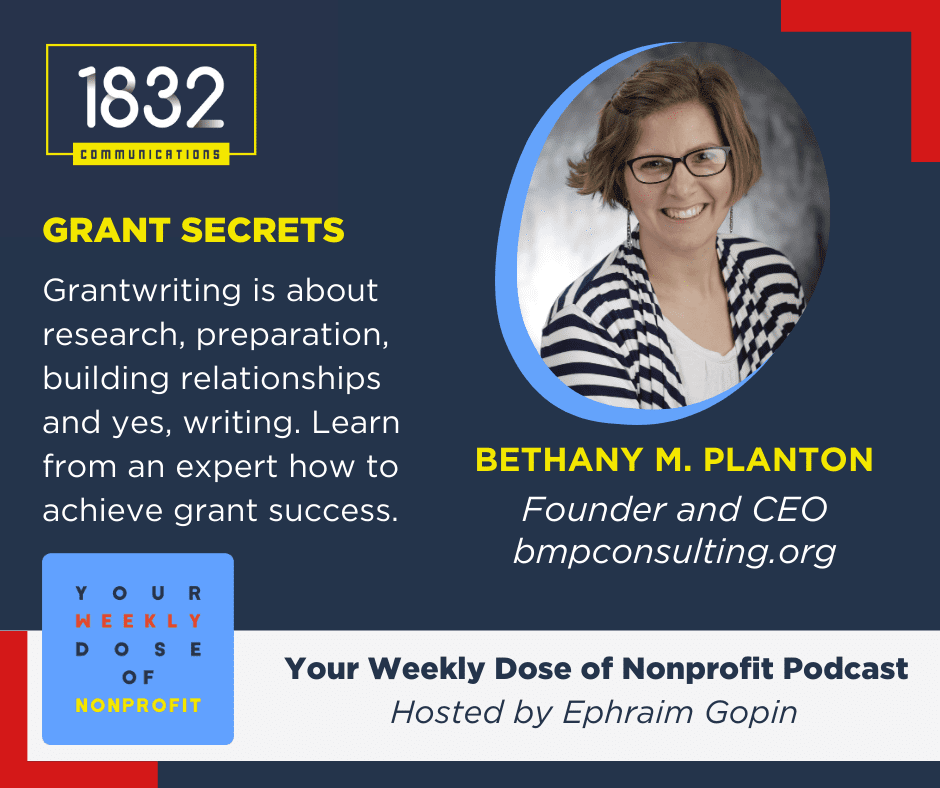 Grantwriting secrets with Bethany M. Planton