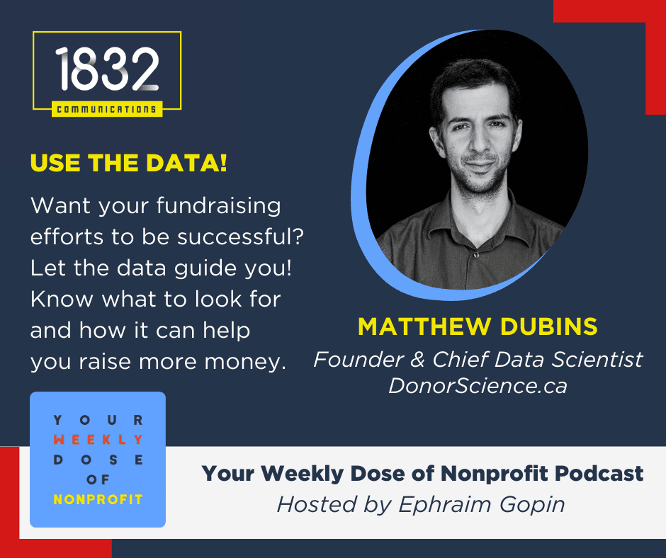 The data of fundraising with Matthew Dubins