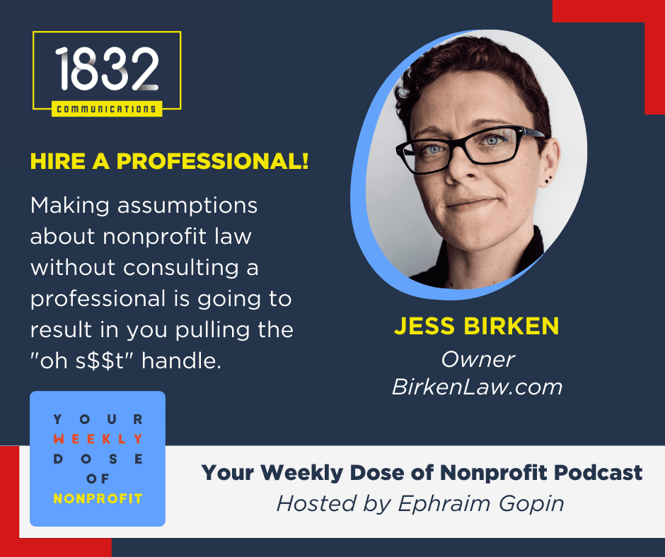 The law, lawyers and nonprofits with Jess Birken