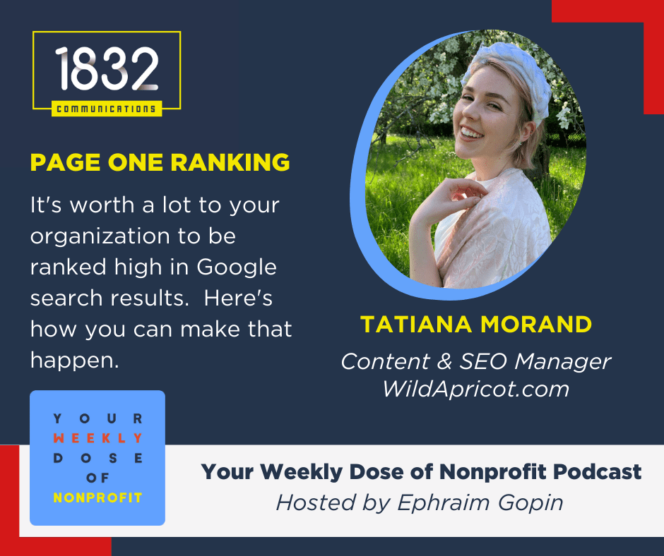 SEO for nonprofits with Tatiana Morand