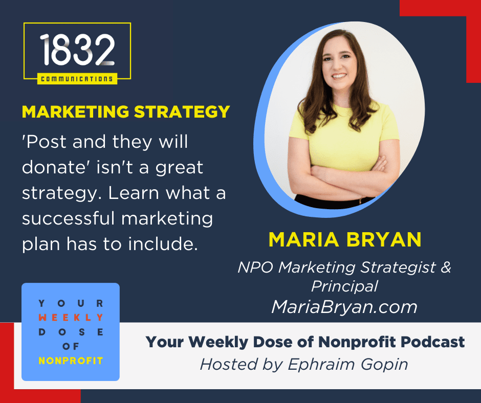 Nonprofit marketing strategy with Maria Bryan