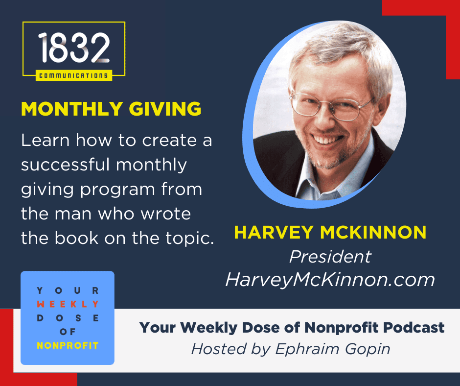 Harvey McKinnon discusses monthly giving